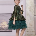 PAYETLİ KIZ ÇOCUK ELBİSE