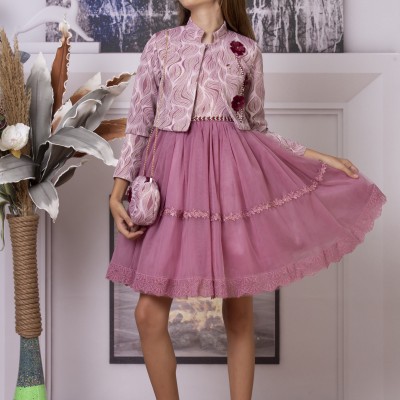 KIZ ÇOCUK CEKETLİ  ELBİSE