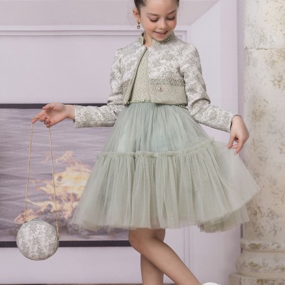 KIZ ÇOCUK CEKETLİ ELBİSE