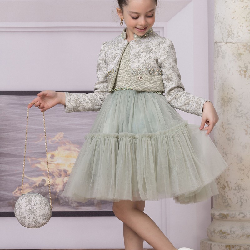 KIZ ÇOCUK CEKETLİ ELBİSE