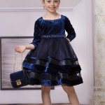 KIZ ÇOCUK KADİFE ELBİSE