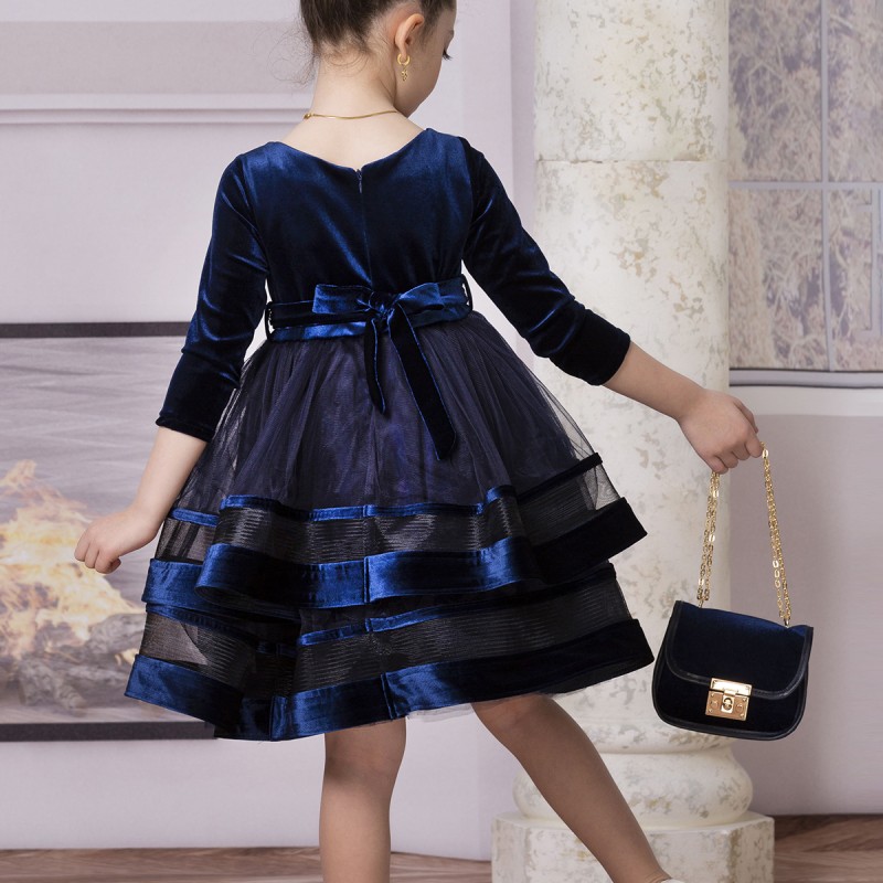 KIZ ÇOCUK KADİFE ELBİSE