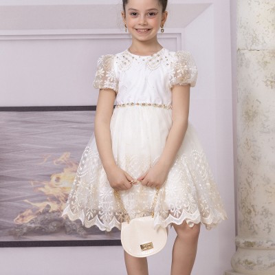 KIZ ÇOCUK BALON KOLLU ELBİSE