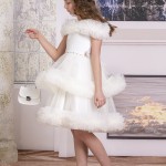 KABARIK TÜLLÜ KIZ ÇOCUK ELBİSE