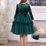 KIZ ÇOCUK TÜLLÜ ELBİSE