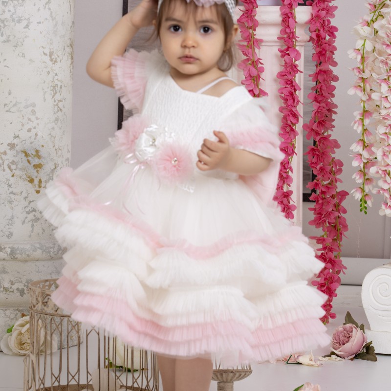 TÜLLÜ KABARIK BEBEK ELBİSE