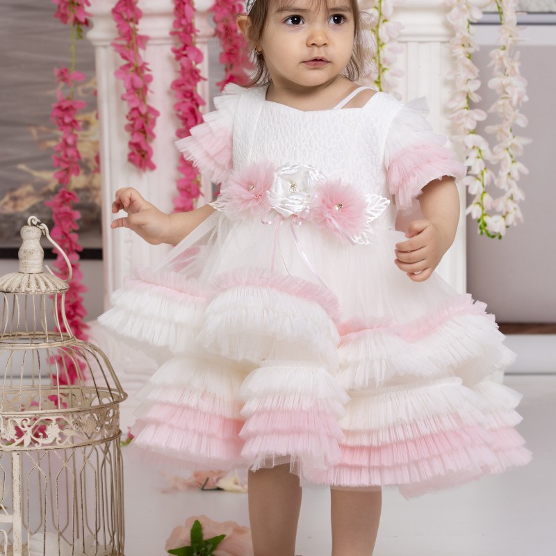 TÜLLÜ KABARIK BEBEK ELBİSE