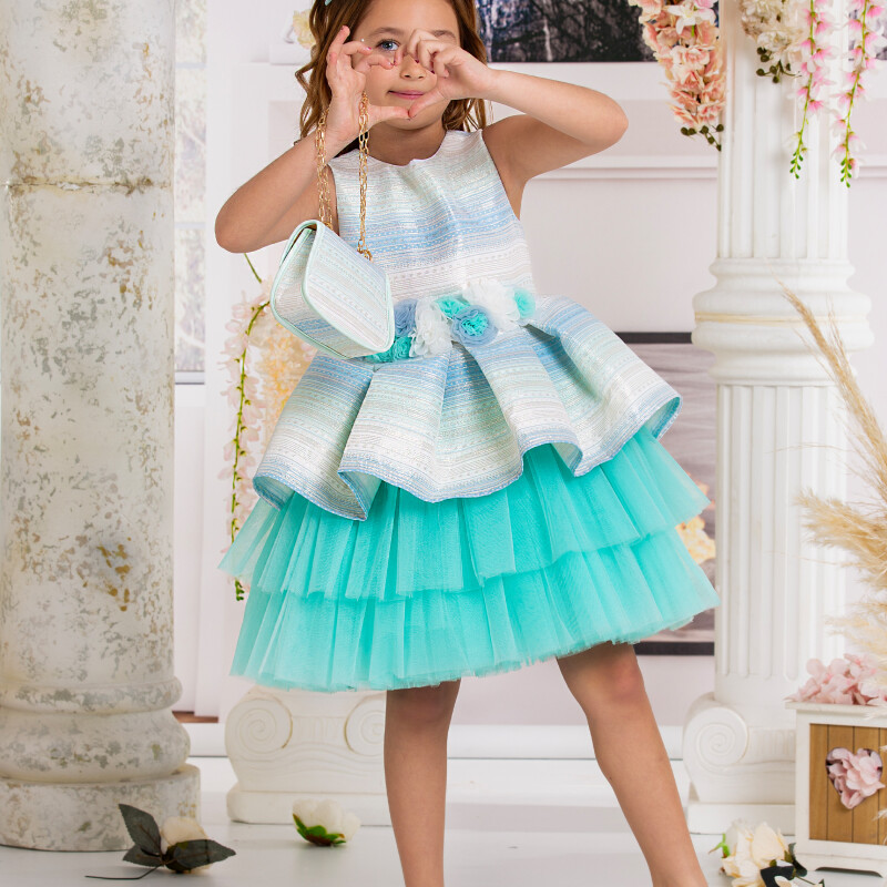 KIZ ÇOCUK TÜLLÜ ELBİSE